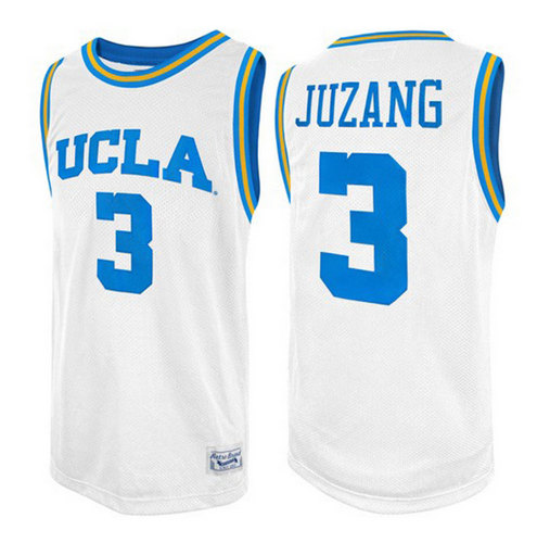 Men's UCLA #3 Johnny Juzang White Stitched Basketball Jersey Men's UCLA #3 Johnny Juzang White Stitched Basketball Jersey